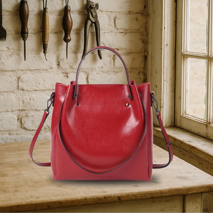 BIKUUL | Elegante Zwei-Wege-Tasche aus echtem Leder