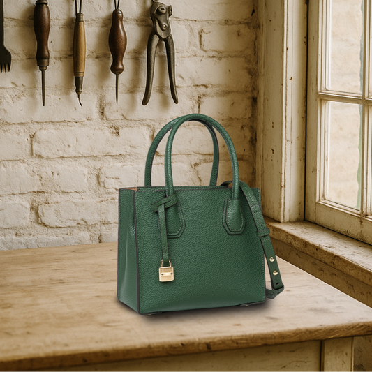 BIKUUL | Handtasche aus strukturiertem, gekörntem Leder